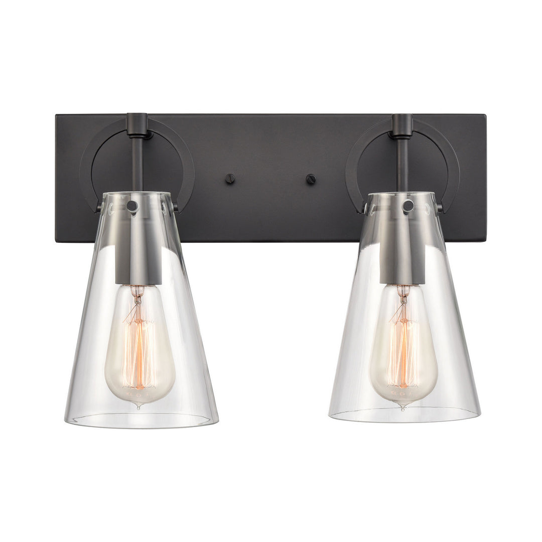 Elk Gabby 89341/2 Bath Vanity Light 15 in. wide - Matte Black