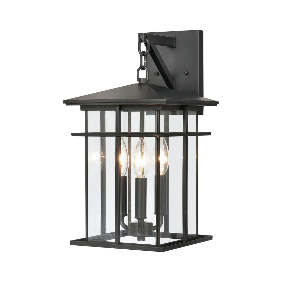 Elk Lighting 89361/3  Oak Park Outdoor Matte Black
