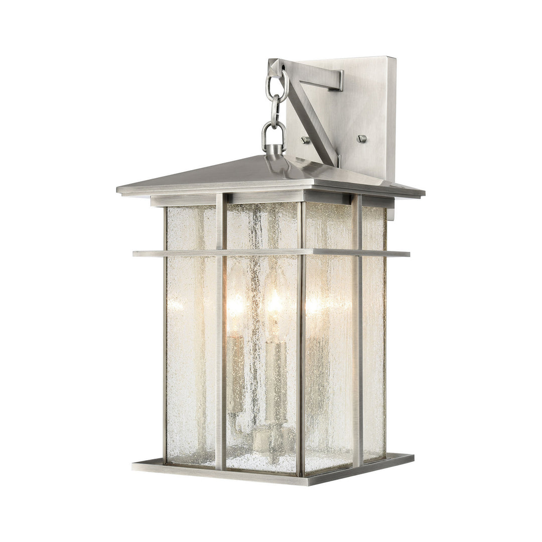 Elk Lighting 89371/3  Oak Park Outdoor Antique Brushed Aluminum