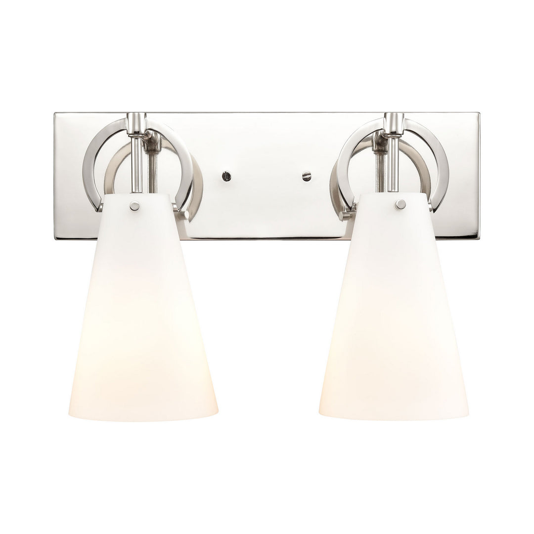 Elk Gabby 89521/2 Bath Vanity Light 15 in. wide - Polished Nickel