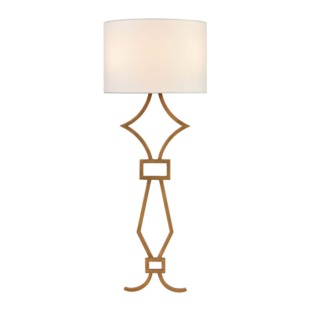 Elk Harlech D4453SHORT Wall Sconce Light - Painted Aged Brass