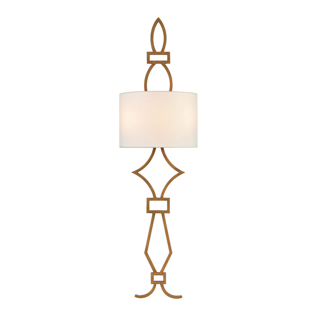 Elk Harlech D4453TALL Wall Sconce Light - Aged Brass