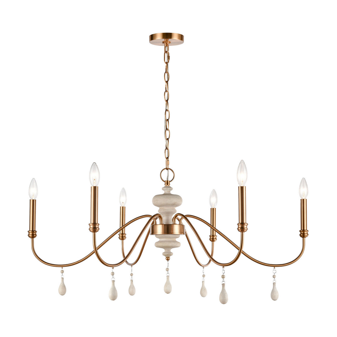 Elk French Connection H018-7253 Chandelier Light - Satin Brass