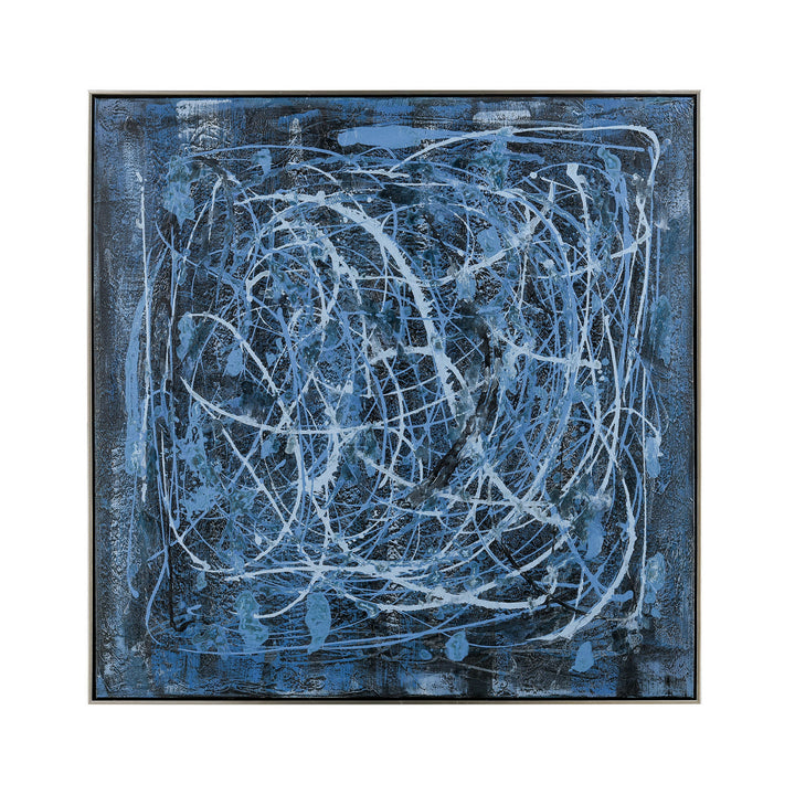 Elk Lighting S0016-8128  Blue Rhythm Mirror Blue