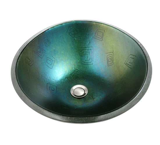 Meyda Tiffany Lighting 115705 Metro Fusion Glass Sink Plumbing Bronze / Dark