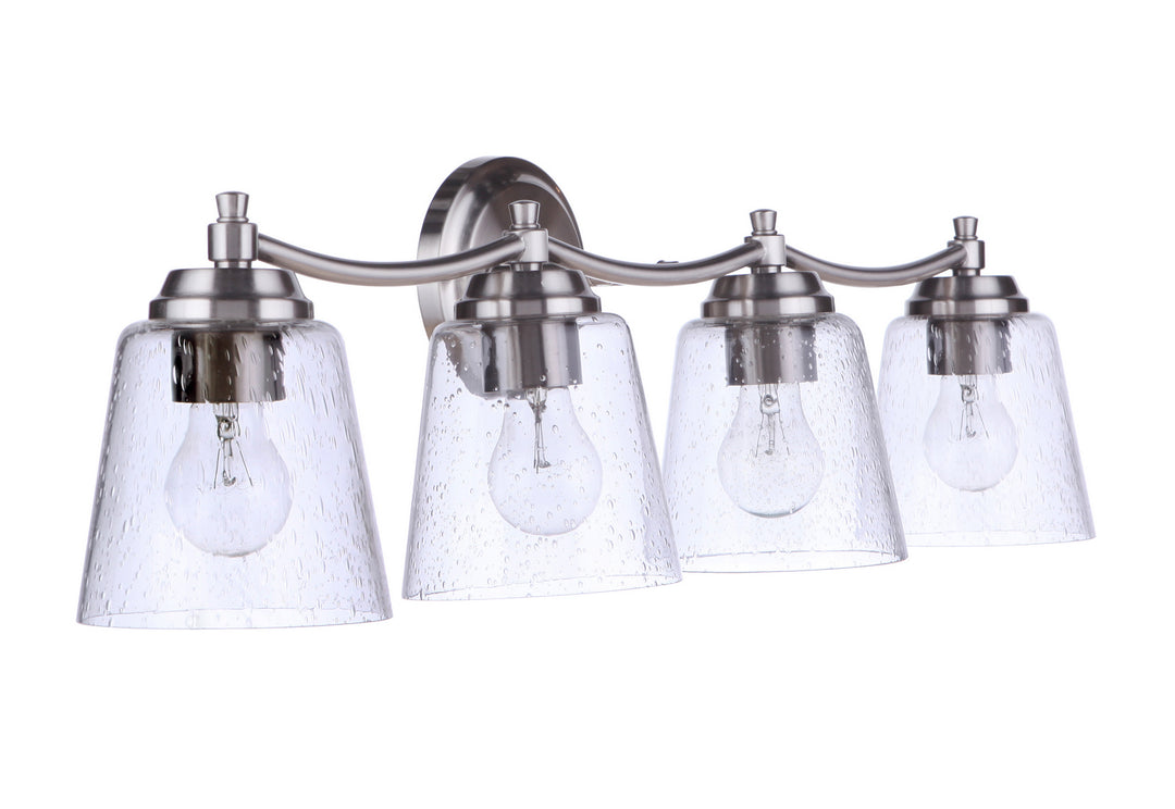 Craftmade Tyler 50204-BNK Bath Vanity Light 31 in. wide - Brushed Polished Nickel