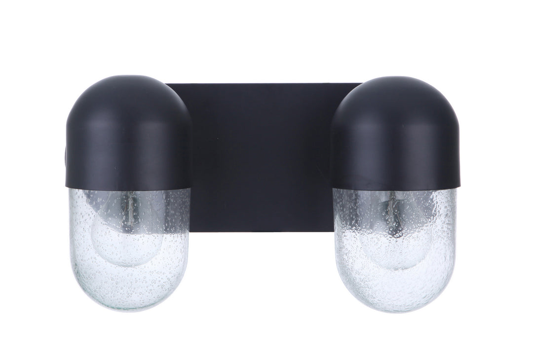 Craftmade Pill 55002-FB Bath Vanity Light 14 in. wide - Flat Black