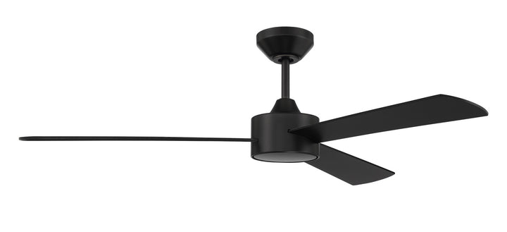 Craftmade Provision Indoor/Outdoor PRV52FB3 Ceiling Fan 52 - Flat Black, Flat Black/Flat Black/