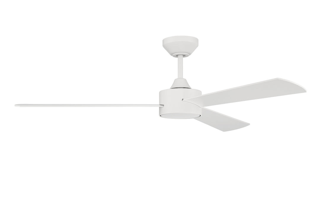 Craftmade Provision Indoor/Outdoor PRV52MWW3 Ceiling Fan 52 - Matte White, White/White/