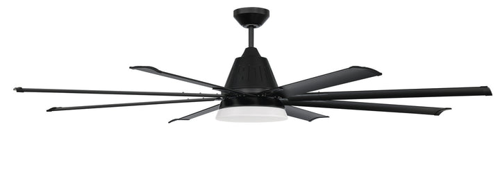 Craftmade Wingtip WTP72FB8 Ceiling Fan 72 - Flat Black, Flat Black/Flat Black/