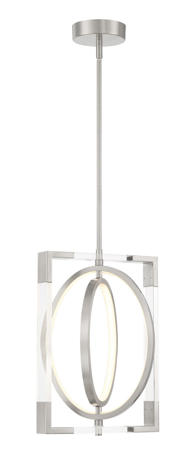 George Kovacs Double Take P2264-084-L Pendant Light - Brushed Nickel