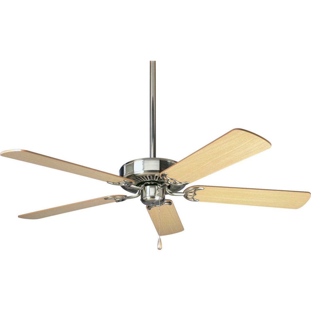 Progress Airpro P250066-009 Ceiling Fan - Brushed Nickel, Cherry, Natural Cherry/