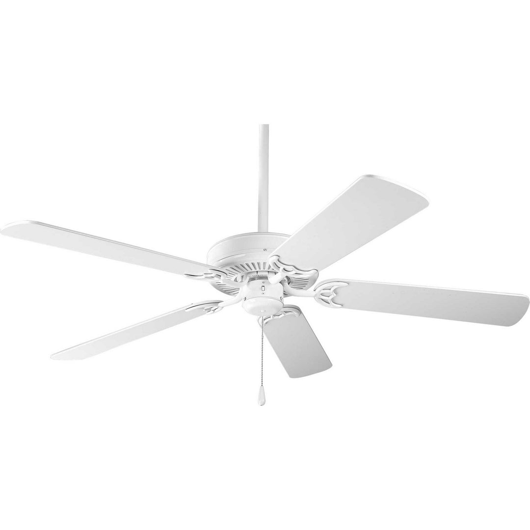 Progress Airpro P250066-030 Ceiling Fan - White, White, Washed Oak/