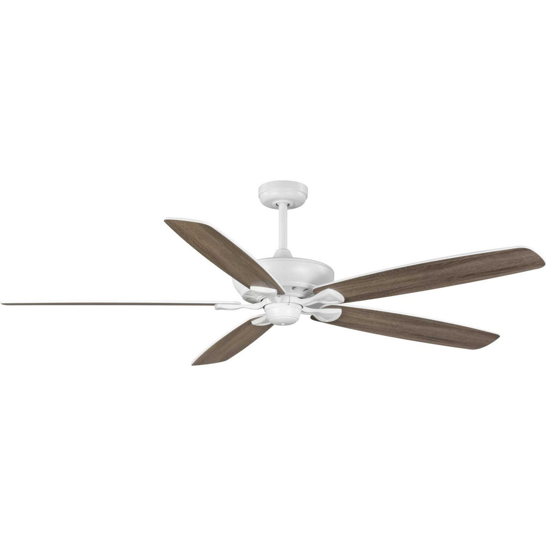 Progress Kennedale P250070-028 Ceiling Fan - Satin White, Driftwood, Satin White/