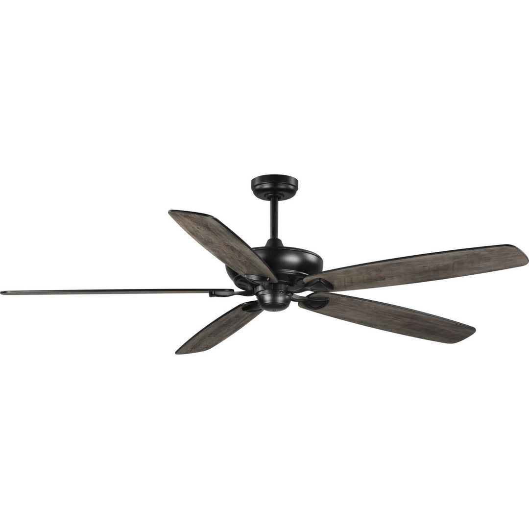 Progress Kennedale P250070-31M Ceiling Fan - Matte Black, Rustic Charcoal, Matte Black/