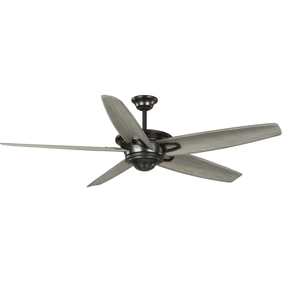 Progress Caleb P2560-20AW Ceiling Fan - Antique Wood, Antique Wood/