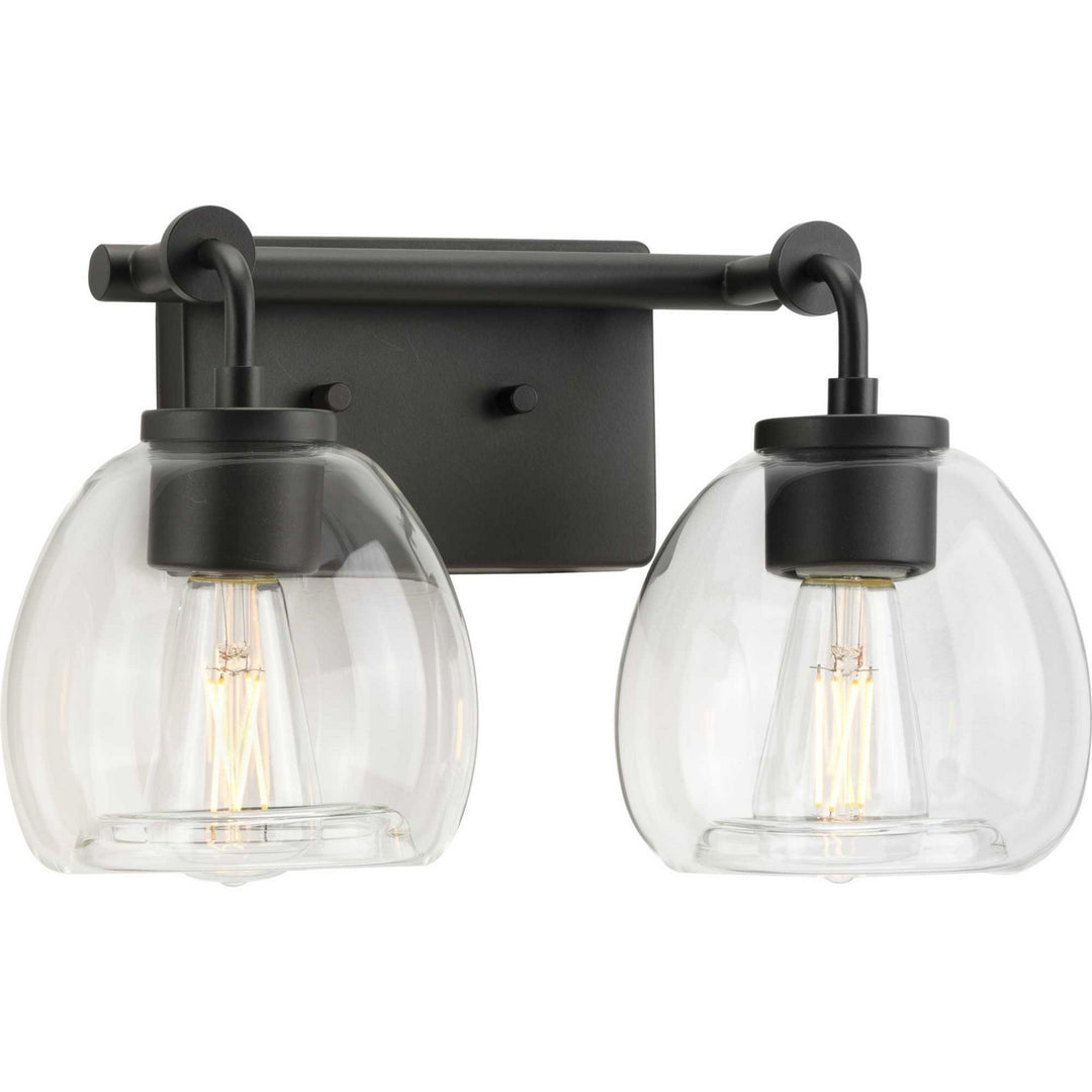 Progress Caisson P300346-143 Bath Vanity Light 15 in. wide - Graphite
