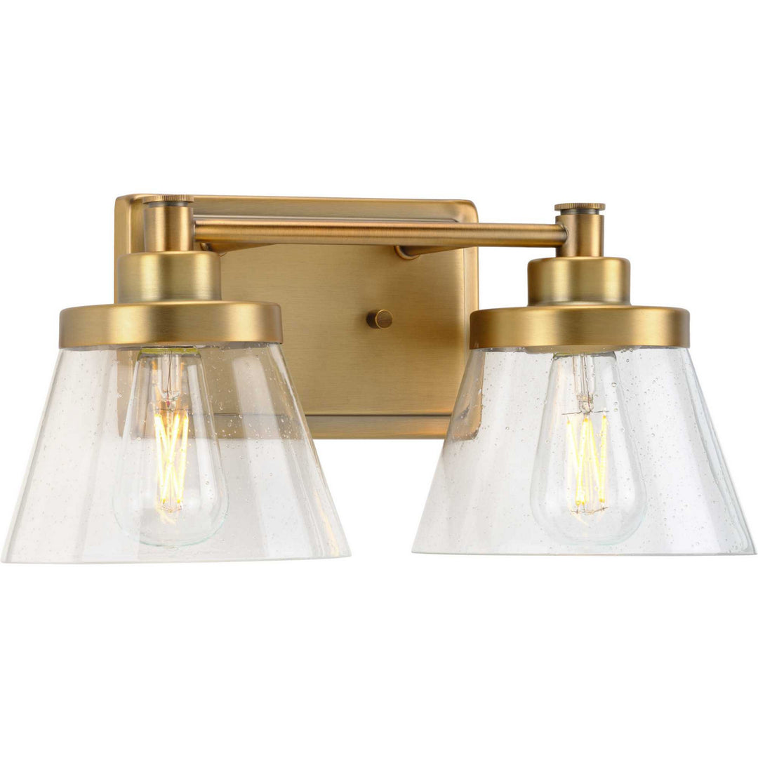 Progress Hinton P300349-163 Bath Vanity Light 16 in. wide - Vintage Brass