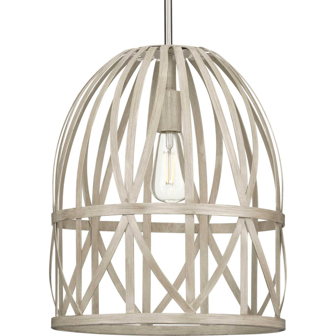 Progress Chastain P500343-185 Pendant Light - Bleached Oak (Painted)