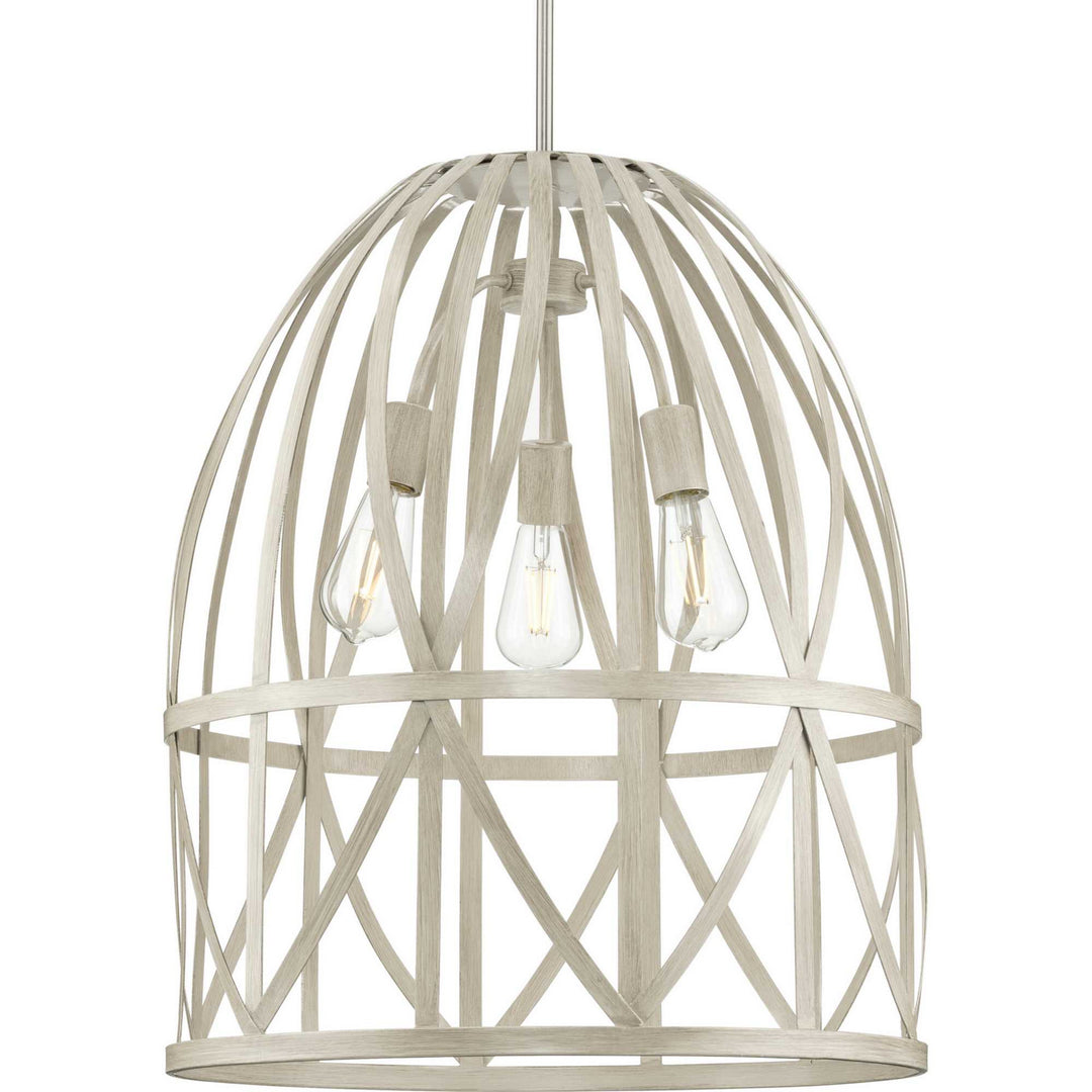 Progress Chastain P500344-185 Pendant Light - Bleached Oak (Painted)