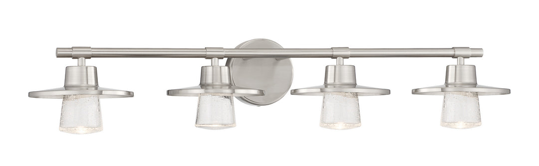 Minka-Lavery Beacon Avenue 2424-84-L Bath Vanity Light 33 in. wide - Brushed Nickel