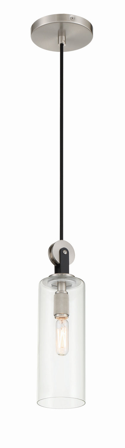 Minka-Lavery Pullman Junction 2890-691 Pendant Light - Coal With Brushed Nickel