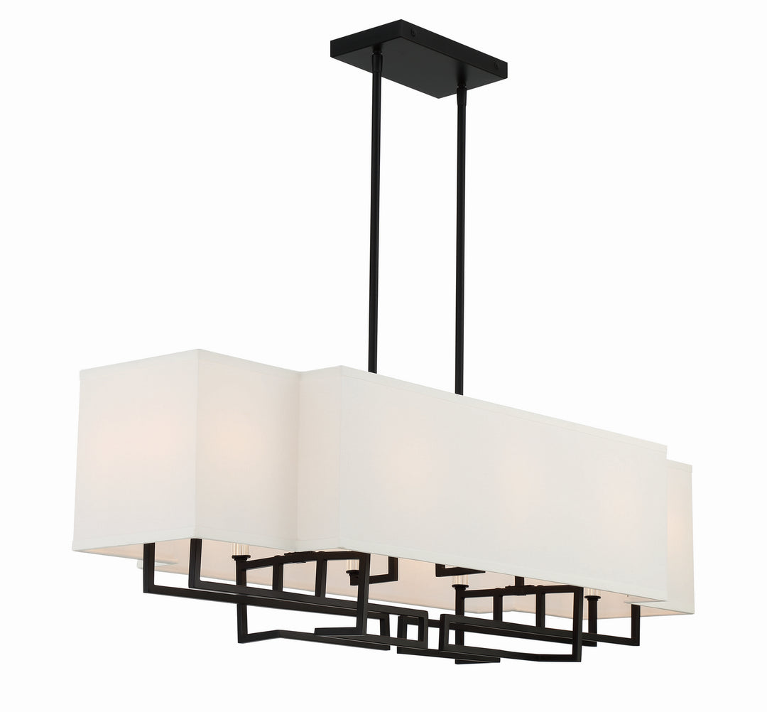 Minka-Lavery Upham Estates 2959-572 Pendant Light - Coal W/Polished Nickel Highlig