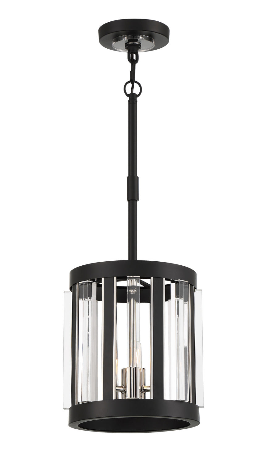 Minka-Lavery Majestic Splendor 5490-729 Pendant Light - Sand Coal And Polished Nickel