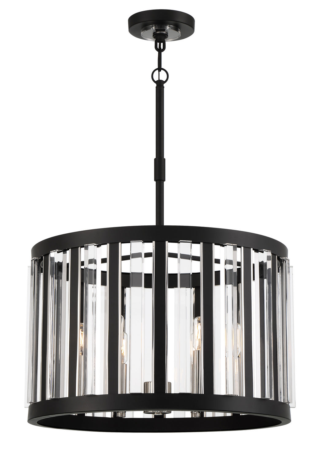 Minka-Lavery Majestic Splendor 5496-729 Chandelier Light - Sand Coal And Polished Nickel