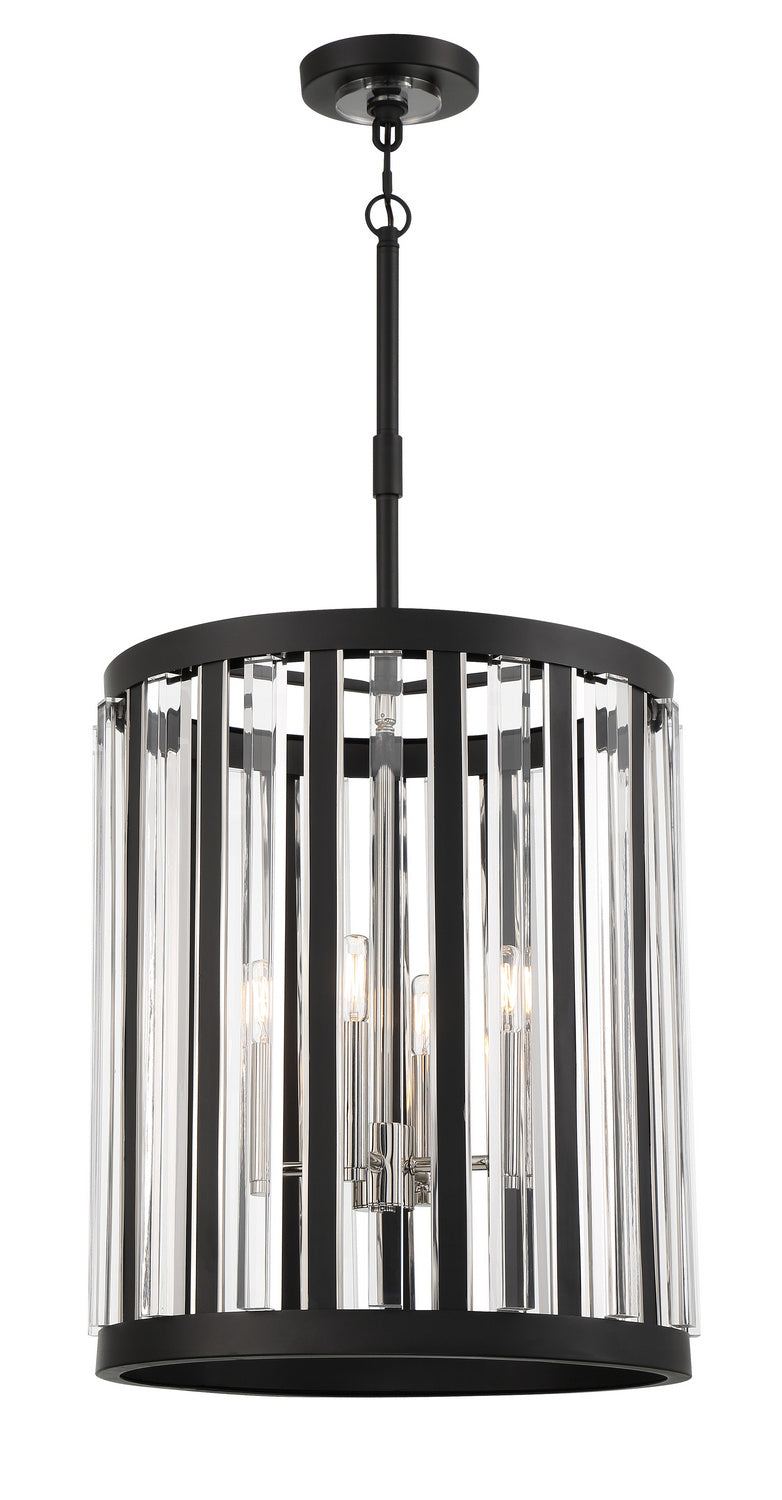 Minka-Lavery Majestic Splendor 5497-729 Pendant Light - Sand Coal And Polished Nickel