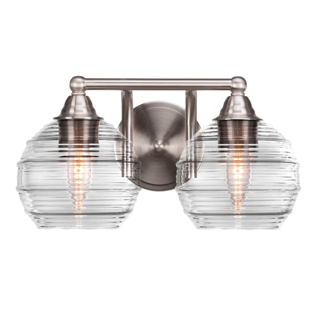 Toltec Paramount 3422-bn-5110 Bath Vanity Light 15 in. wide - Brushed Nickel