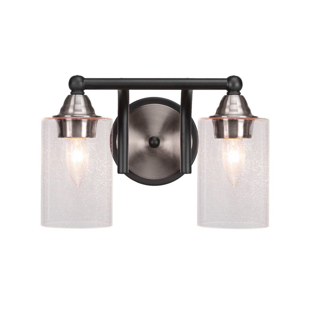 Toltec Paramount 3422-mbbn-300 Bath Vanity Light 13 in. wide - Matte Black & Brushed Nickel