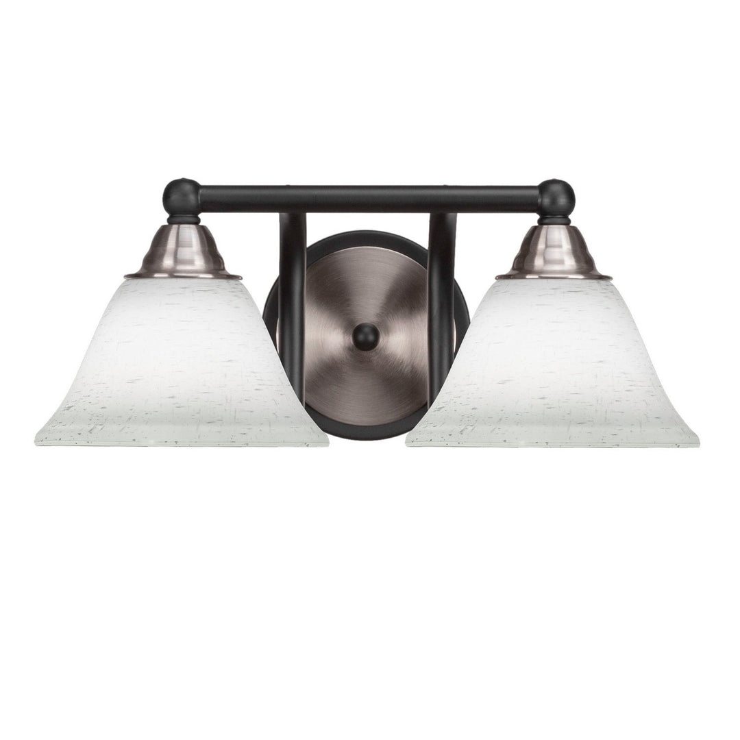 Toltec Paramount 3422-mbbn-311 Bath Vanity Light 15 in. wide - Matte Black & Brushed Nickel