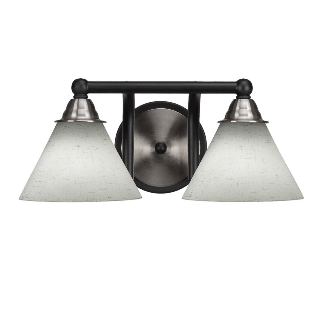 Toltec Paramount 3422-mbbn-312 Bath Vanity Light 16 in. wide - Matte Black & Brushed Nickel