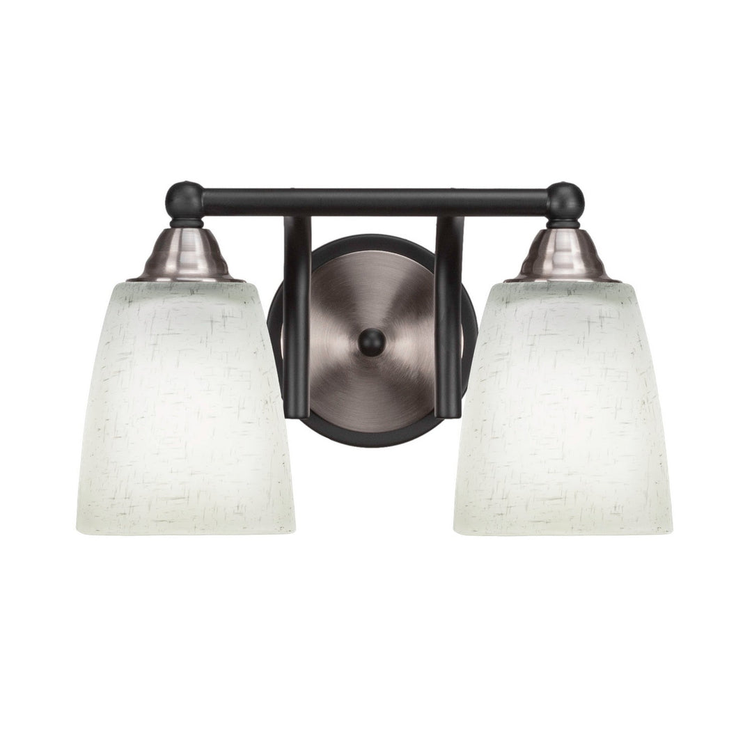 Toltec Paramount 3422-mbbn-460 Bath Vanity Light 13 in. wide - Matte Black & Brushed Nickel