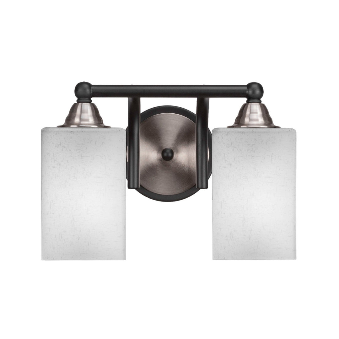 Toltec Paramount 3422-mbbn-531 Bath Vanity Light 13 in. wide - Matte Black & Brushed Nickel