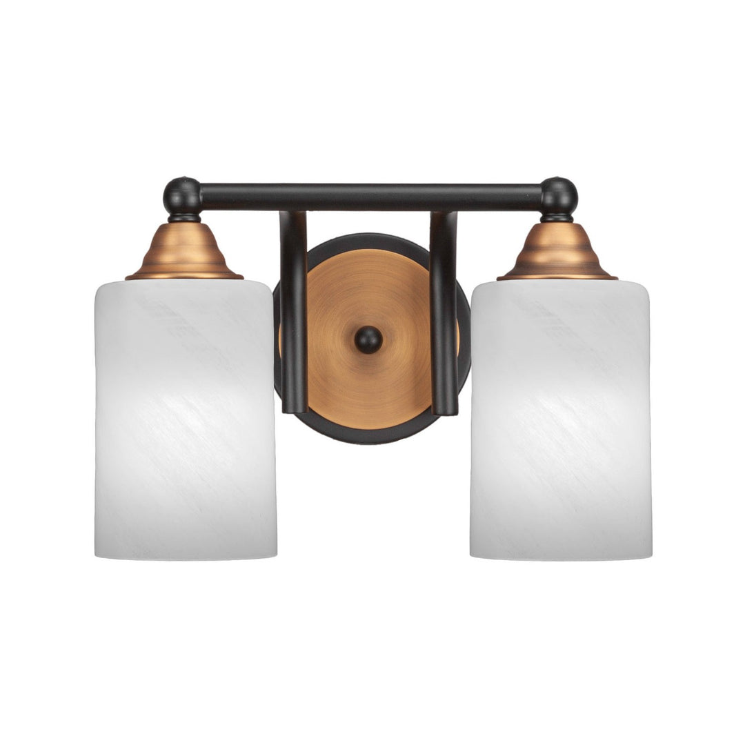 Toltec Paramount 3422-mbbr-3001 Bath Vanity Light 13 in. wide - Matte Black & Brass