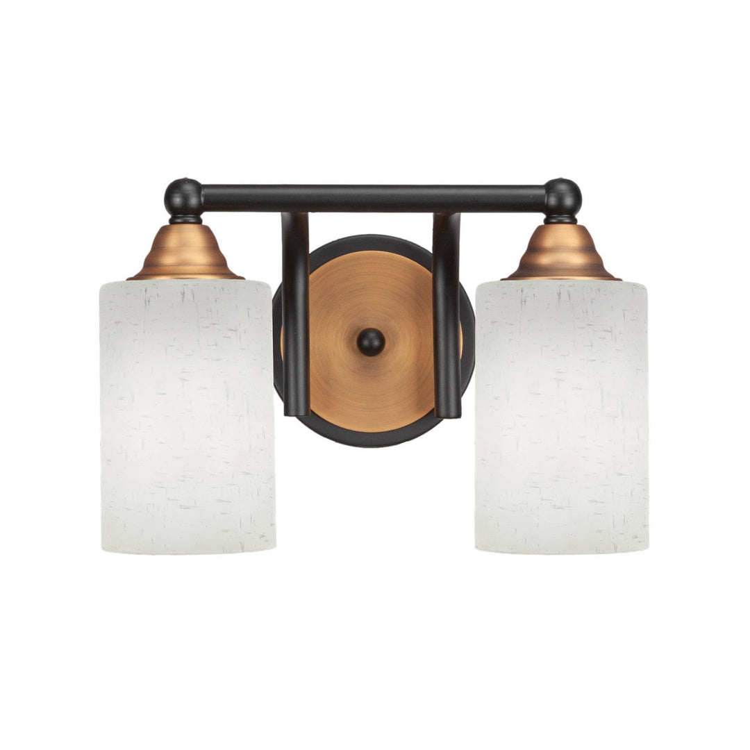 Toltec Paramount 3422-mbbr-310 Bath Vanity Light 13 in. wide - Matte Black & Brass