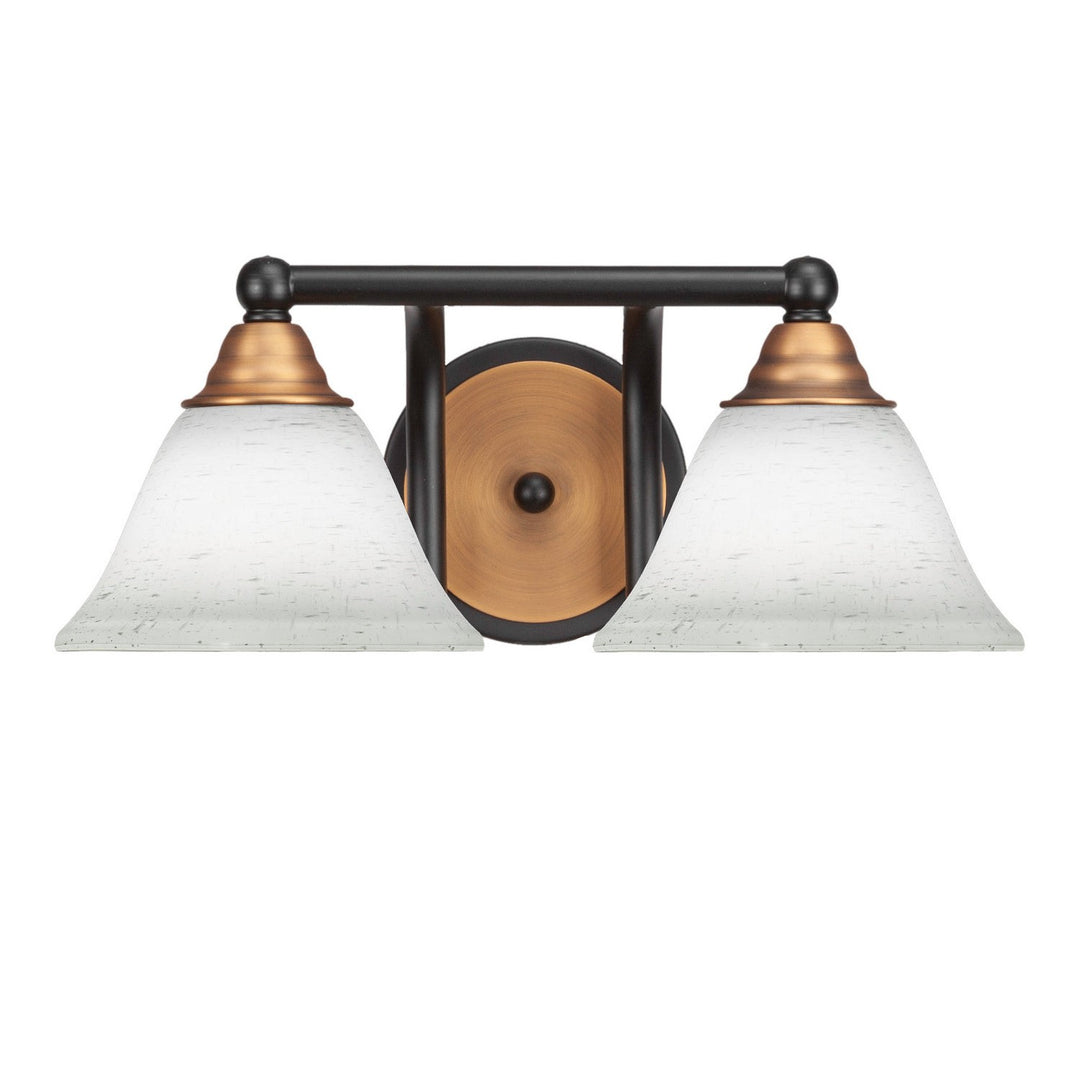 Toltec Paramount 3422-mbbr-311 Bath Vanity Light 15 in. wide - Matte Black & Brass