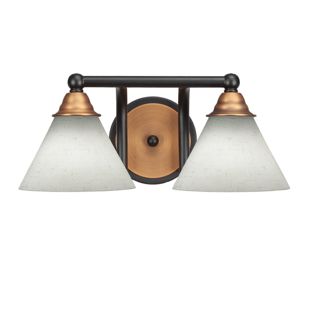 Toltec Paramount 3422-mbbr-312 Bath Vanity Light 16 in. wide - Matte Black & Brass