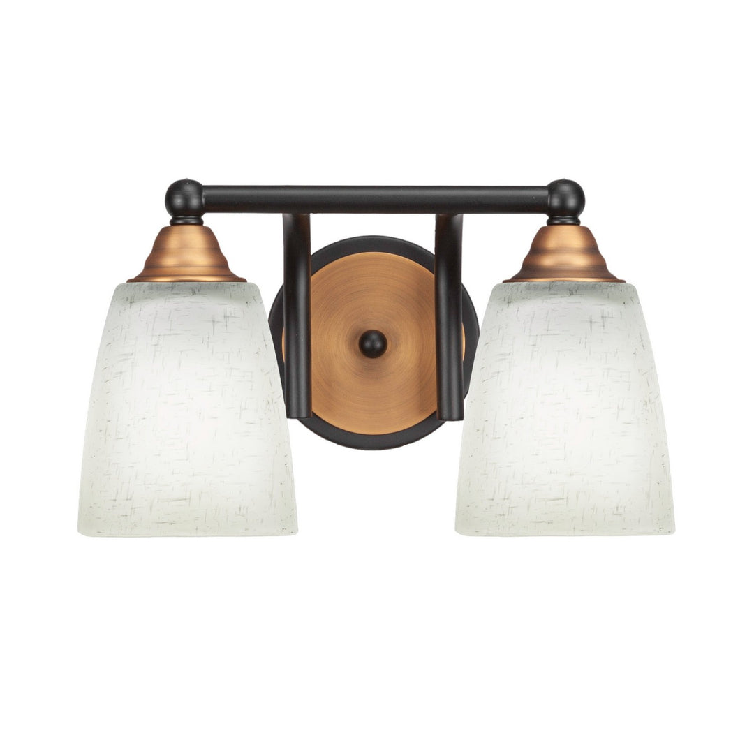 Toltec Paramount 3422-mbbr-460 Bath Vanity Light 13 in. wide - Matte Black & Brass