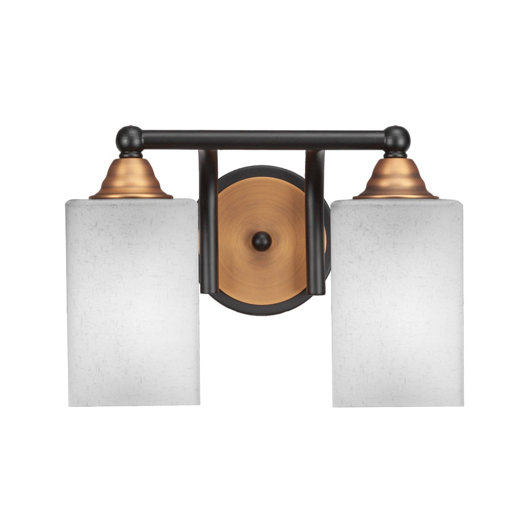 Toltec Paramount 3422-mbbr-531 Bath Vanity Light 13 in. wide - Matte Black & Brass