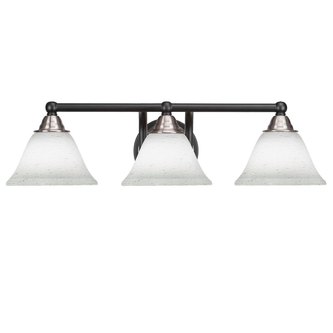 Toltec Paramount 3423-mbbn-311 Bath Vanity Light 21 in. wide - Matte Black & Brushed Nickel