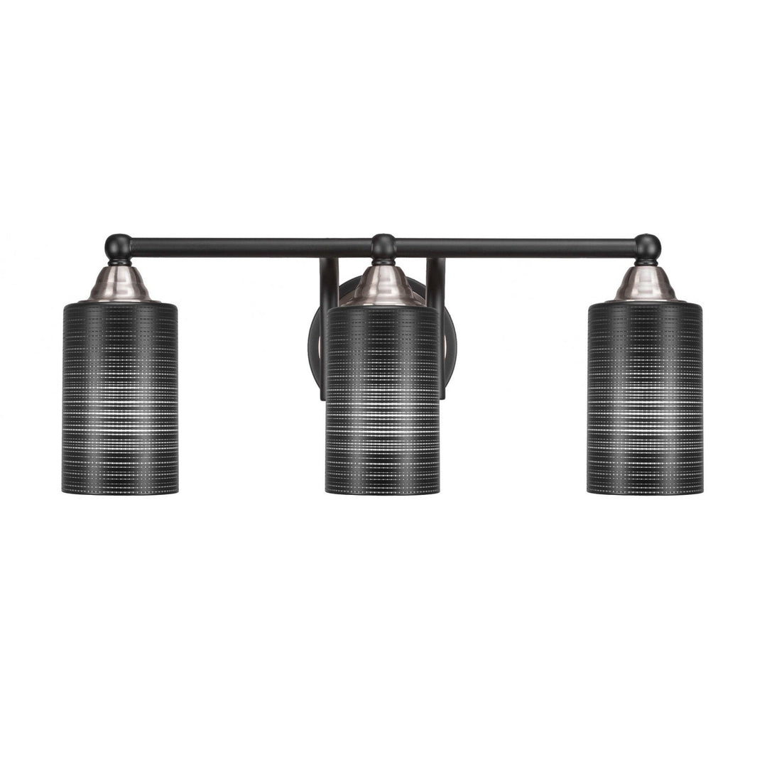 Toltec Paramount 3423-mbbn-4069 Bath Vanity Light 21 in. wide - Matte Black & Brushed Nickel