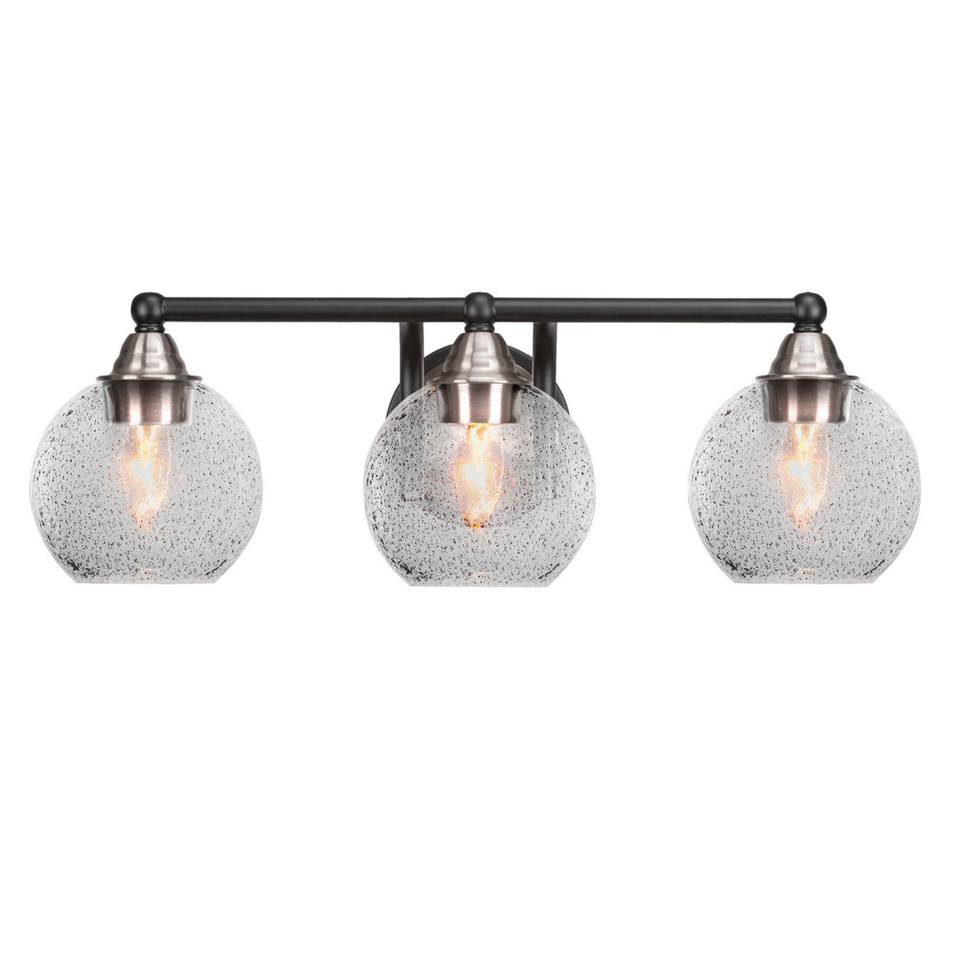 Toltec Paramount 3423-mbbn-4102 Bath Vanity Light 23 in. wide - Matte Black & Brushed Nickel