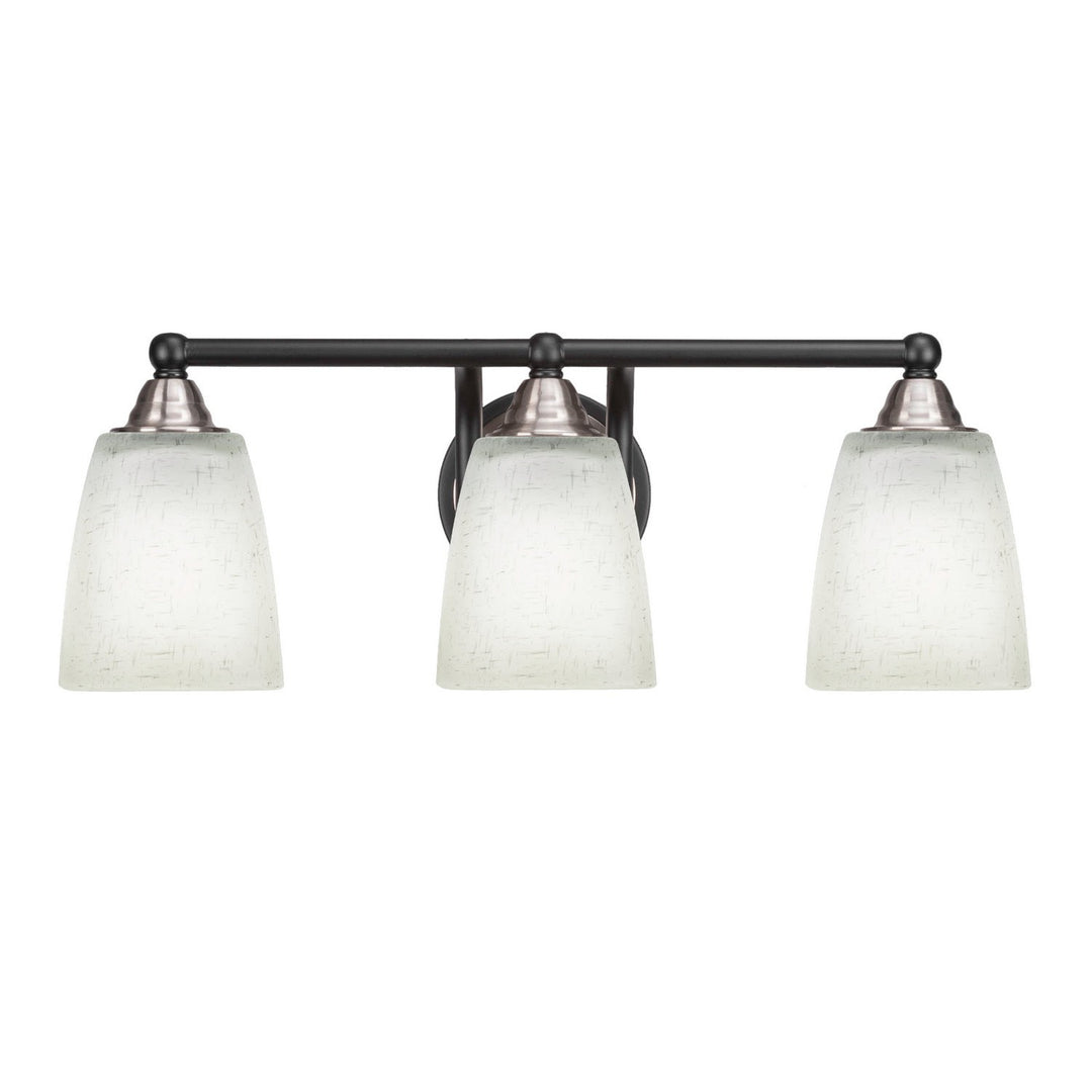 Toltec Paramount 3423-mbbn-460 Bath Vanity Light 21 in. wide - Matte Black & Brushed Nickel