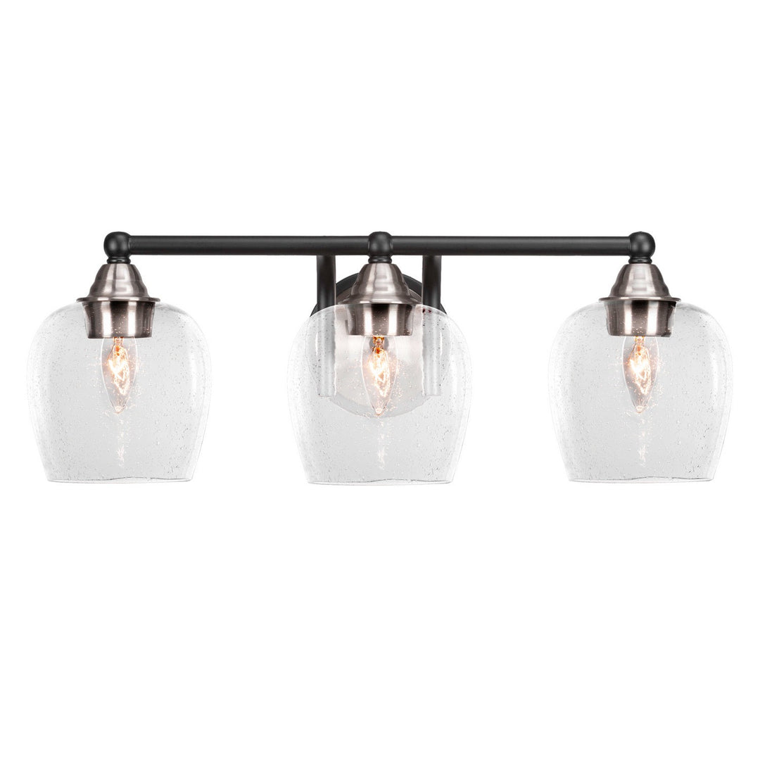 Toltec Paramount 3423-mbbn-4810 Bath Vanity Light 23 in. wide - Matte Black & Brushed Nickel