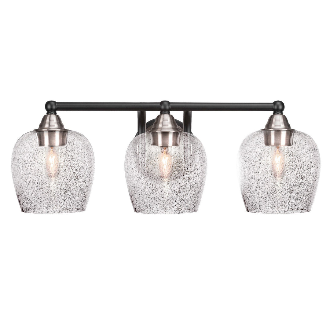Toltec Paramount 3423-mbbn-4812 Bath Vanity Light 23 in. wide - Matte Black & Brushed Nickel