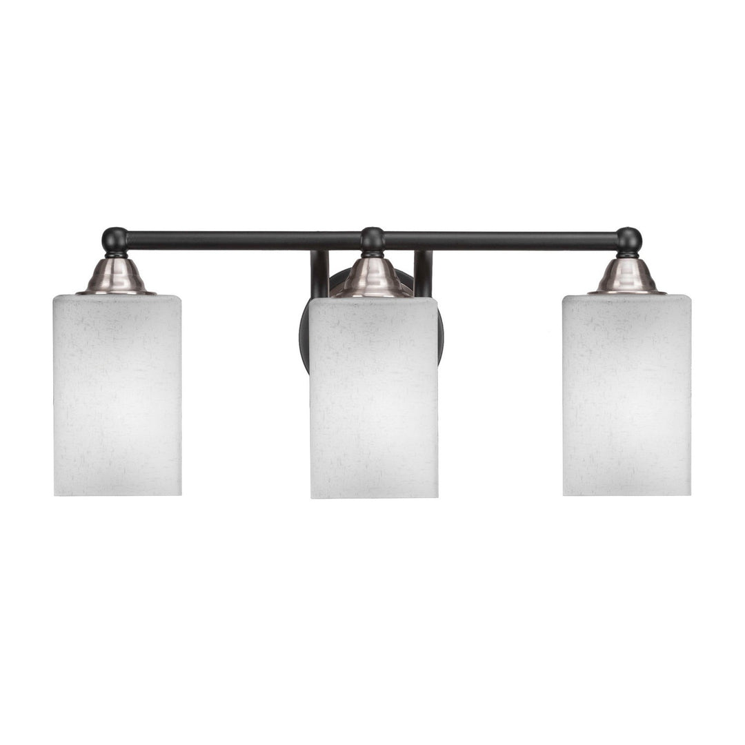 Toltec Paramount 3423-mbbn-531 Bath Vanity Light 21 in. wide - Matte Black & Brushed Nickel