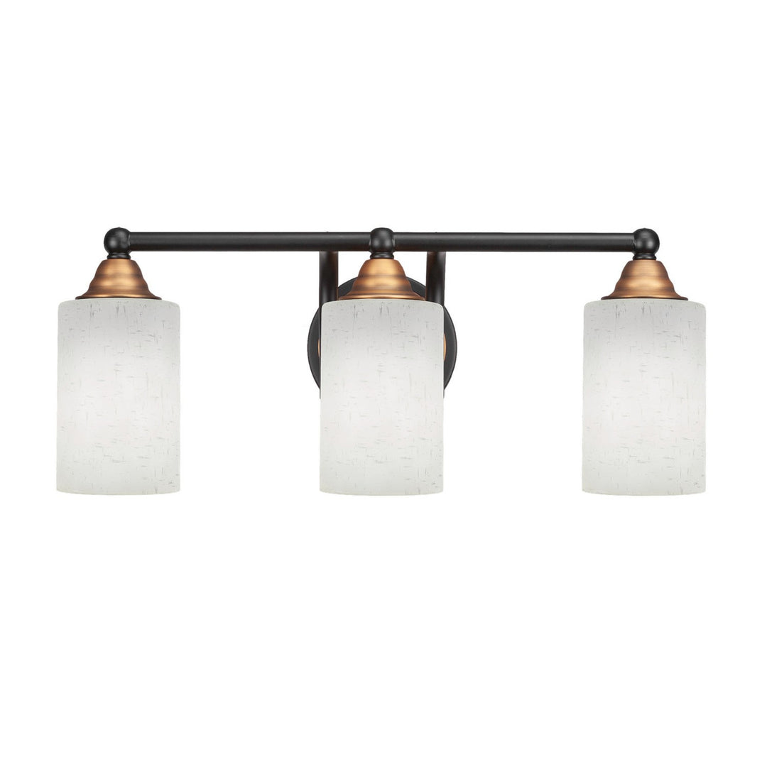 Toltec Paramount 3423-mbbr-310 Bath Vanity Light 21 in. wide - Matte Black & Brass